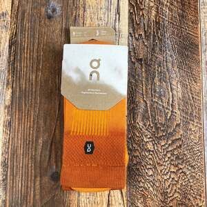 On Cloud Men's Medium Orange Cotton Polyamide All-Day Athletic Crew Socks